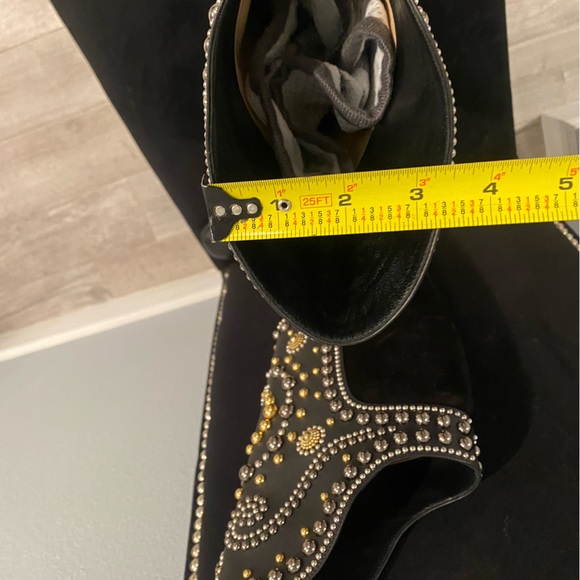 NEW: CHRISTIAN LOUBOUTIN • Alixos Black Knee High Embellished Boot- 38 1/2 - Picture 15 of 16